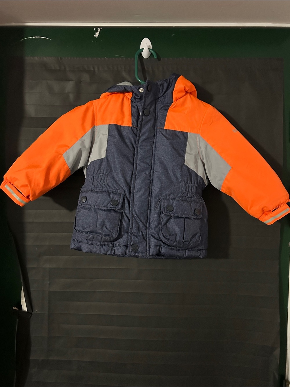 OshKosh B'gosh Navy and Orange Puffer Jacket